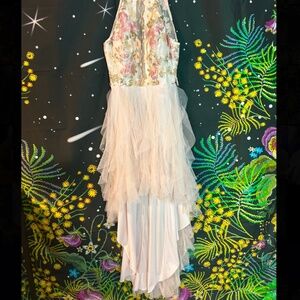 Dip Back Floral Dress